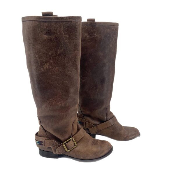 Lucky Brand Brown Leather Heeled Boots | Perfect for Any Occasion - Picture 1 of 10